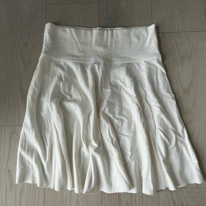 Express Flared white cotton skirt XS